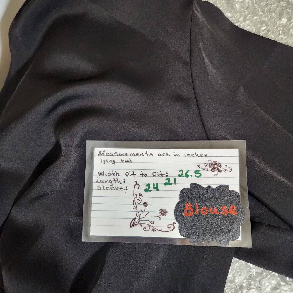 Express Black Blouse with Button Details - Picture 9 of 9